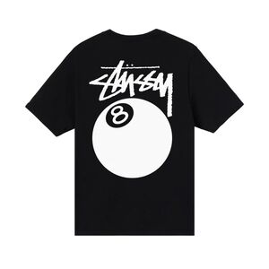 Stussy 8 Ball Pigment Dyed Black Tee